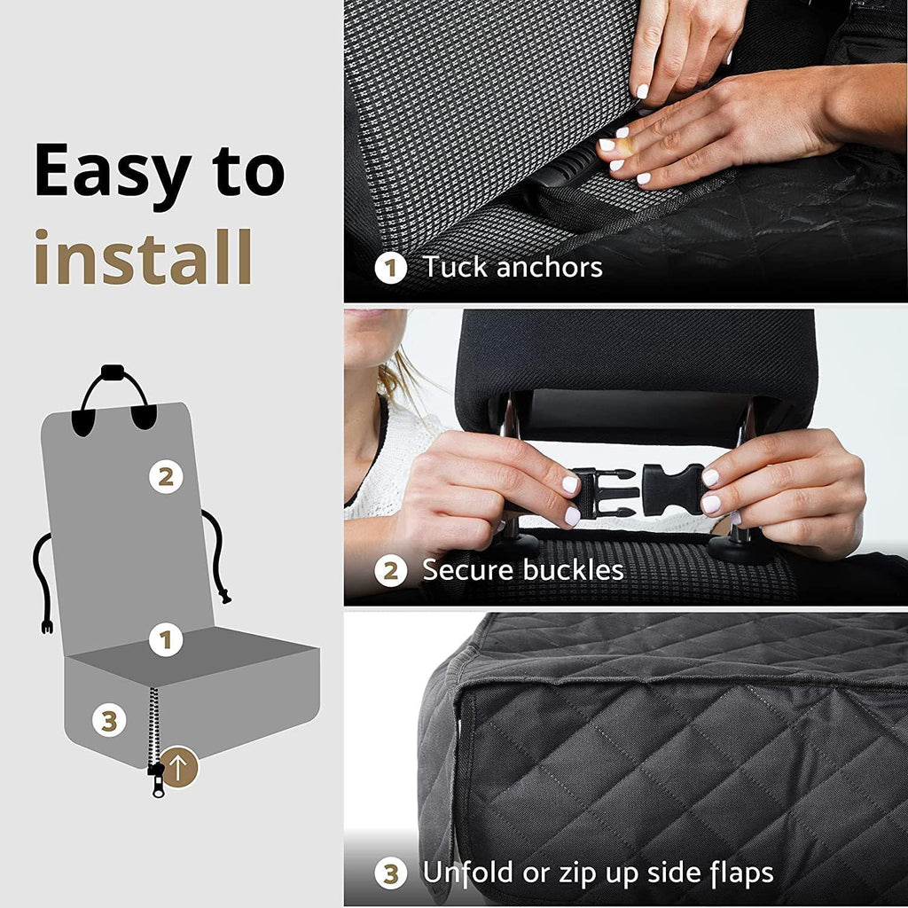Waterproof 2-in-1 Pet Booster Seat Dog Car Seat Protector J2522