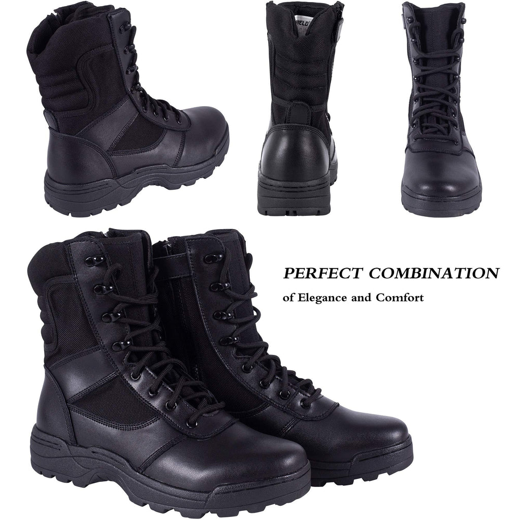 Men's Side Zipper Tactical Work Boots T6138