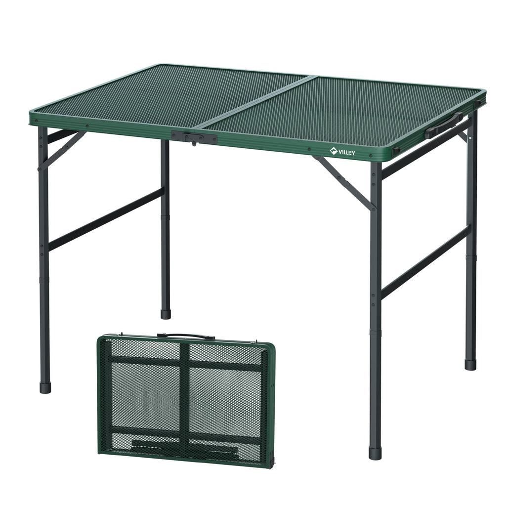 3ft Folding Aluminum Camping Table with Adjustable Legs S29891
