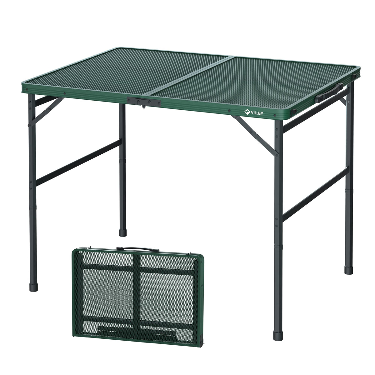3ft Folding Aluminum Camping Table with Adjustable Legs S29891