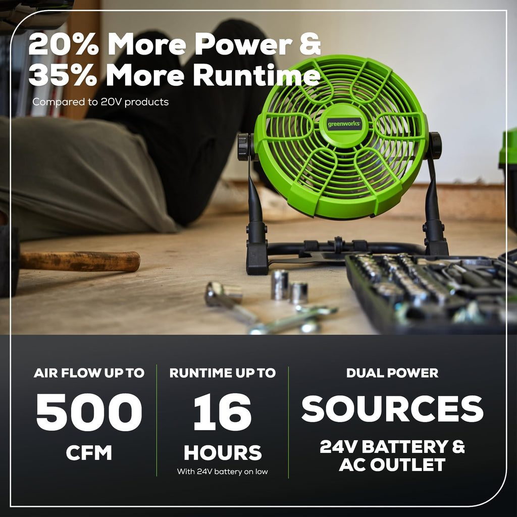10" 5-Speed Fan 500 CFM Hybrid AC DC M86066