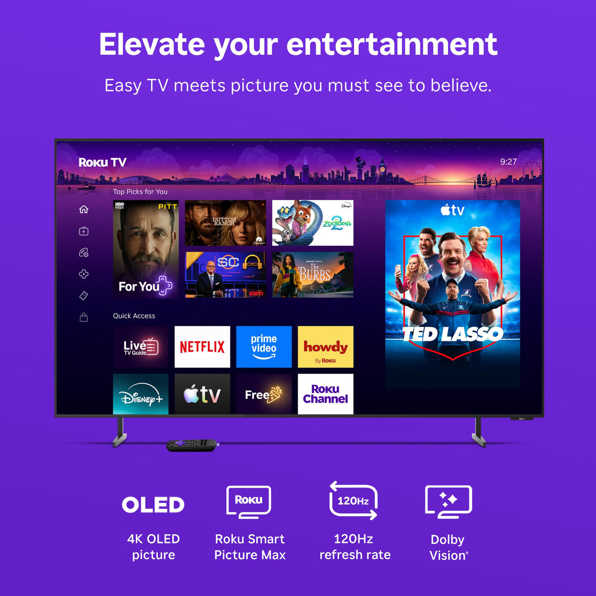 65-Inch 4K OLED 120Hz Smart TV S499278