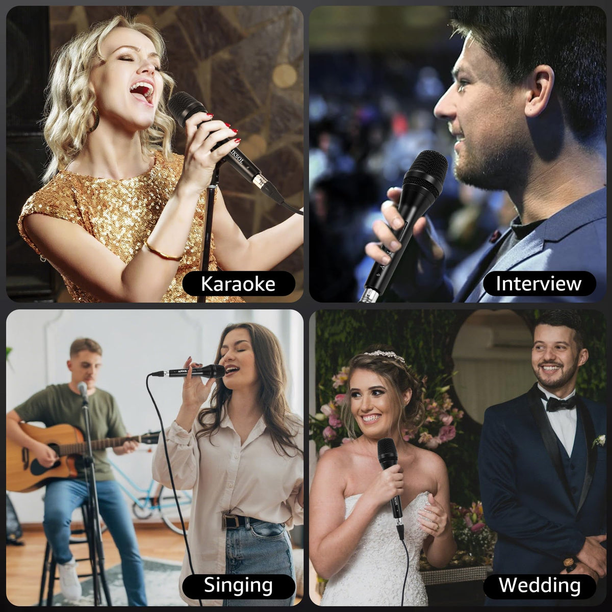 Wired Dynamic Handheld Karaoke Microphone with On and Off Switch Z1051