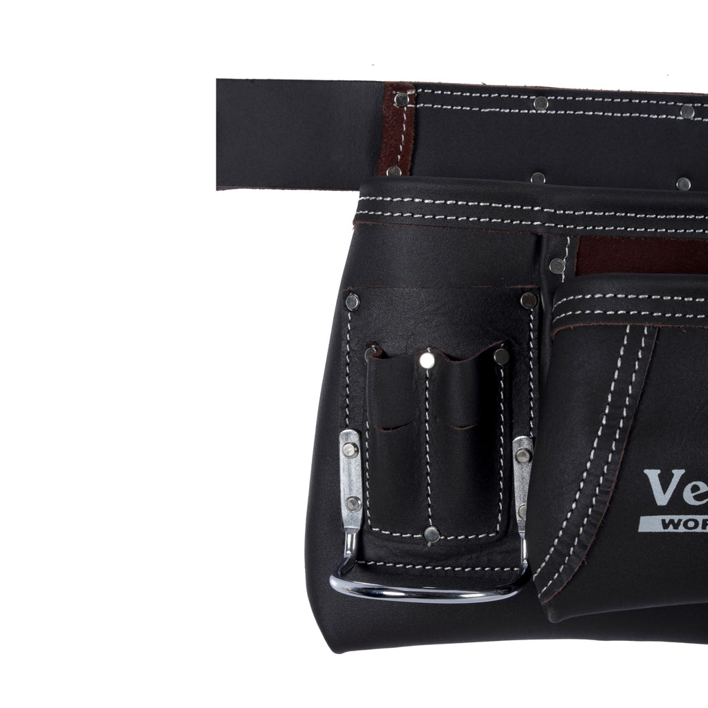 Brown Leather 2-Inch Tool Belt with 12 Pockets K9519