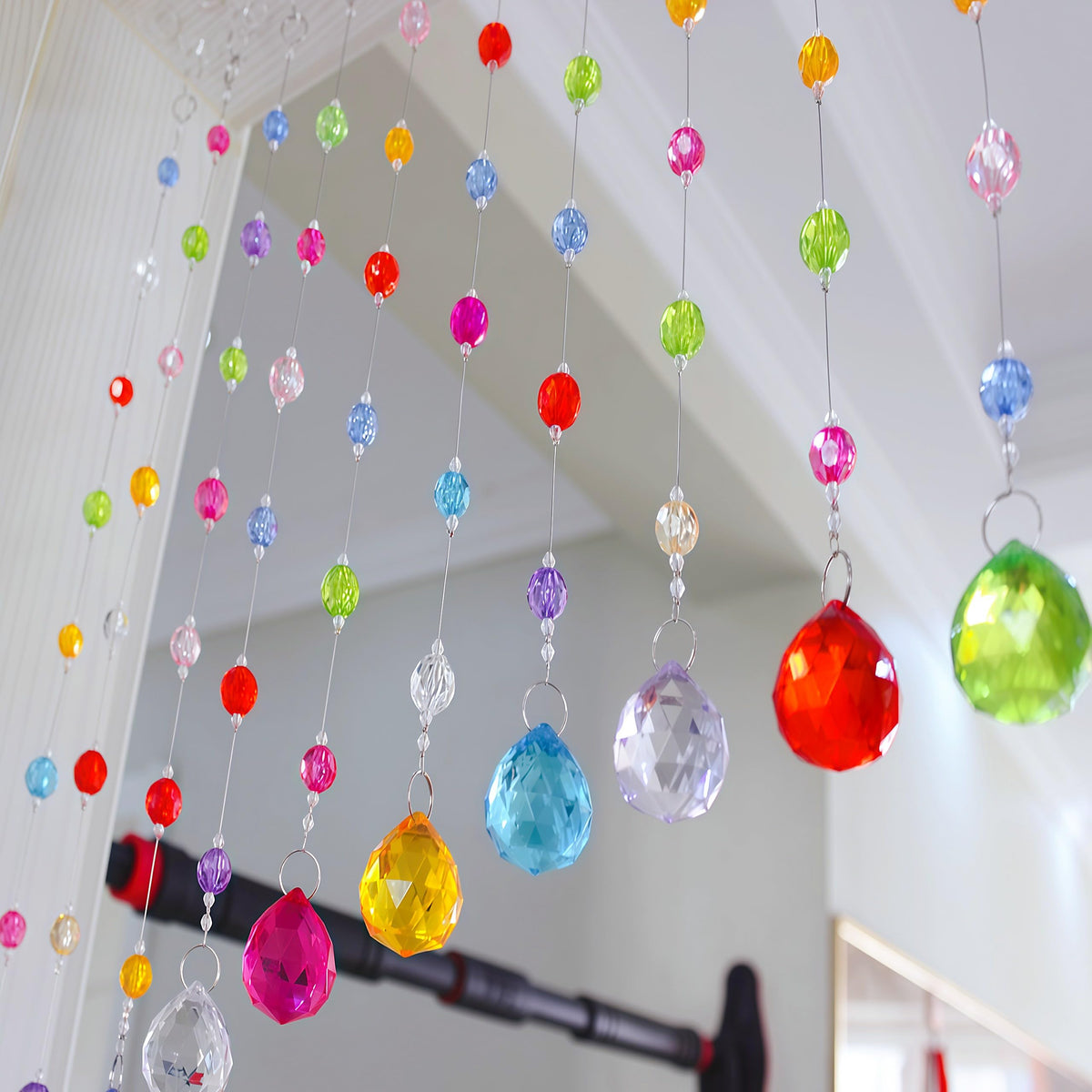 Clear Beaded Curtain 20 Strings A75009