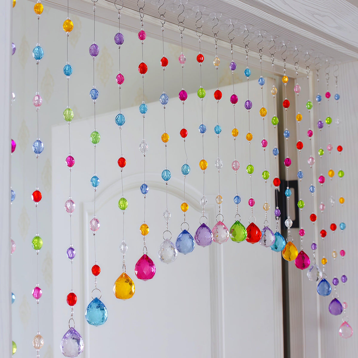 Clear Beaded Curtain 20 Strings A75009