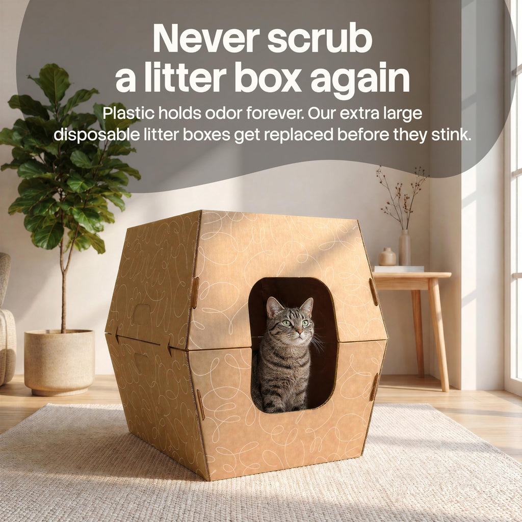 Disposable Cat Litter Boxes with High Sides 15 Pack J33782