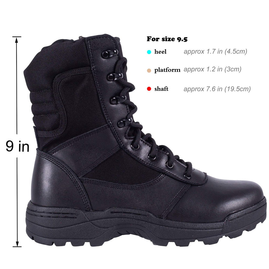 Men's Side Zipper Tactical Work Boots T6138