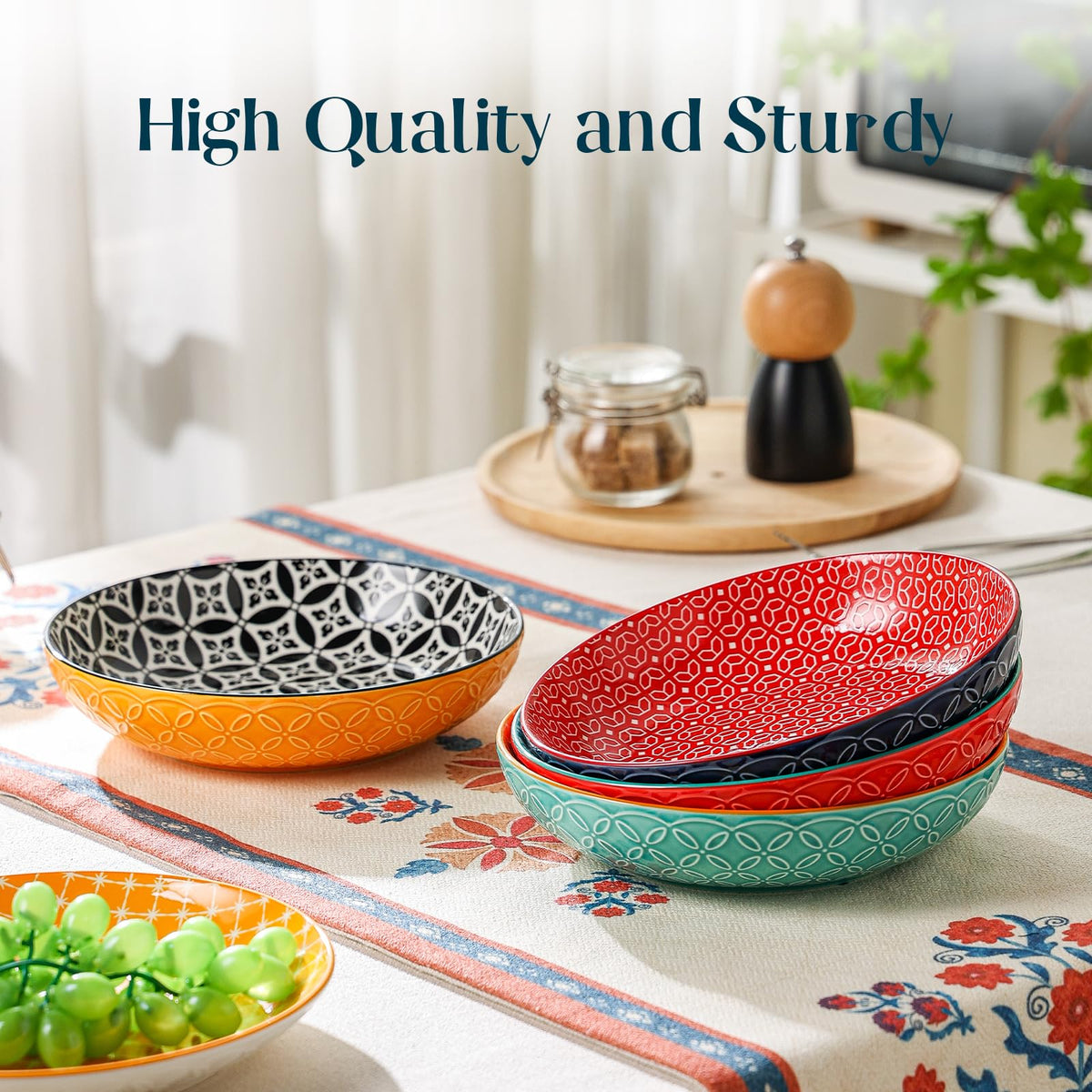 8.5" Porcelain Serving Bowls Set of 4 J565