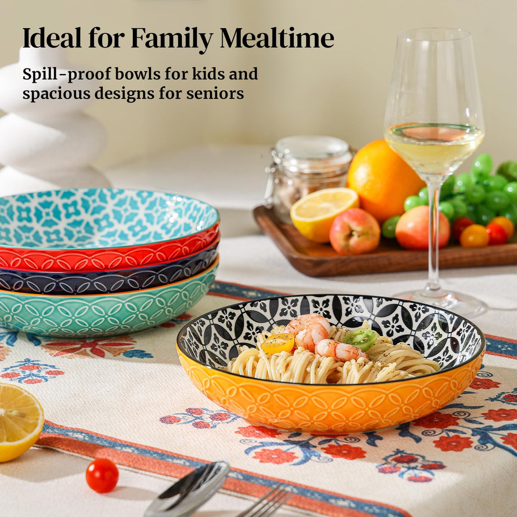 8.5" Porcelain Serving Bowls Set of 4 J565