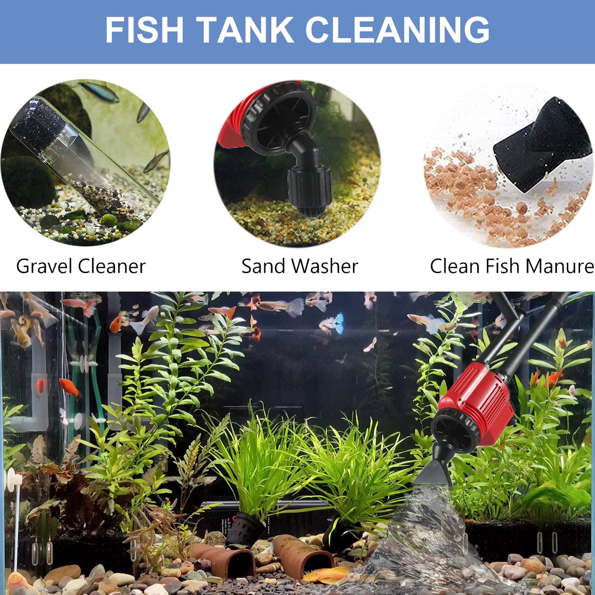Aquarium Gravel Cleaner Siphon Kit T56321