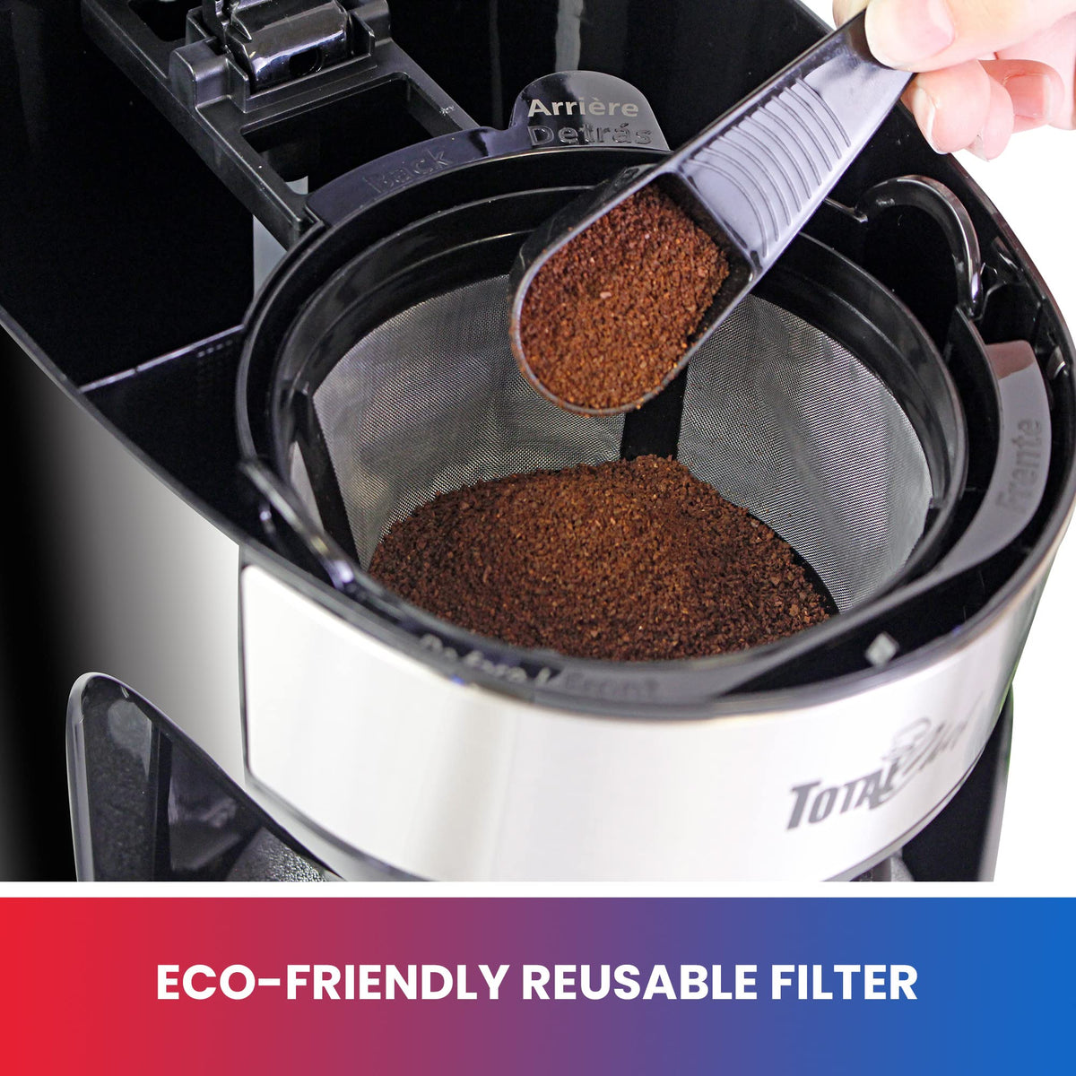 12-Cup Programmable Drip Coffee Maker with Glass Pot V82956