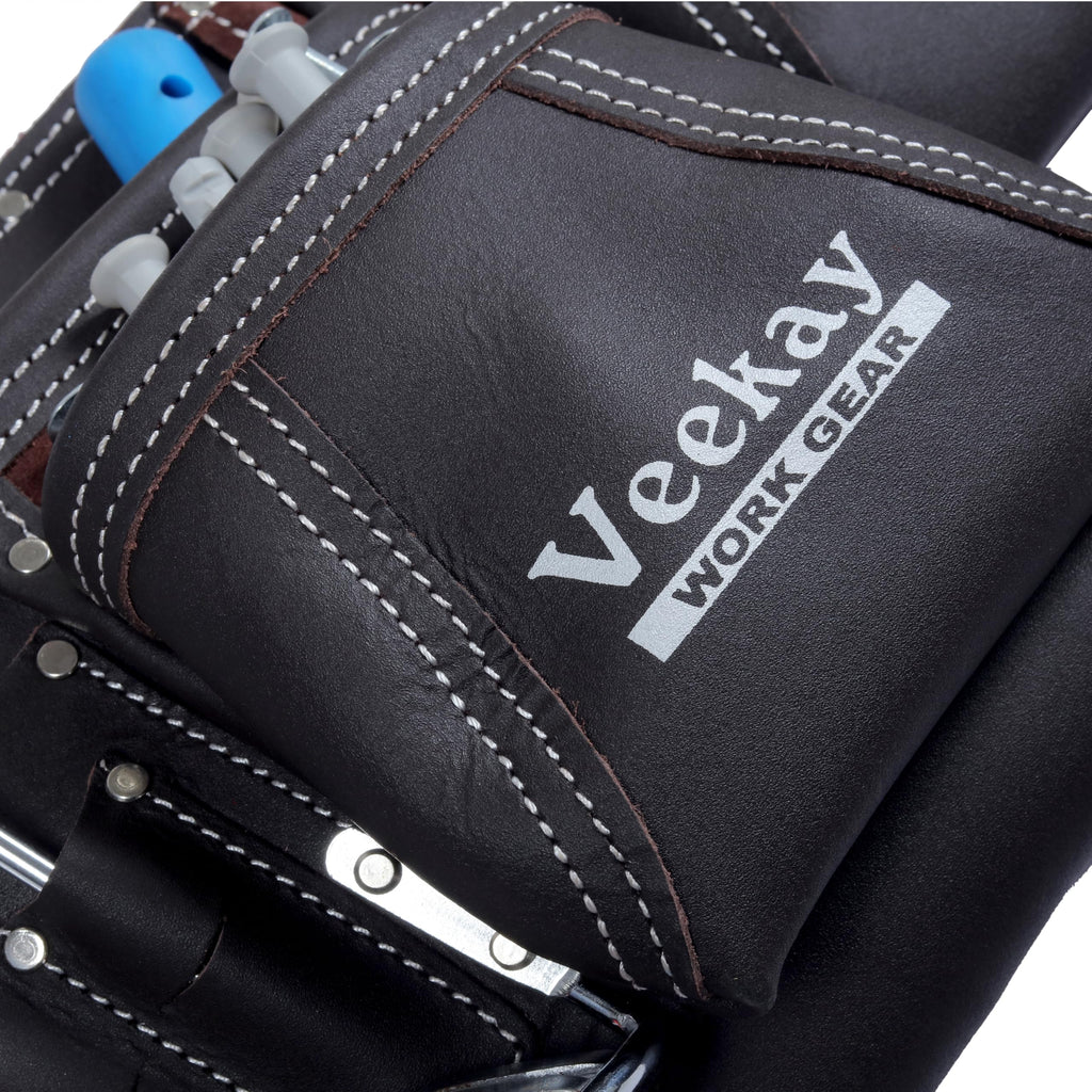 Brown Leather 2-Inch Tool Belt with 12 Pockets K9519