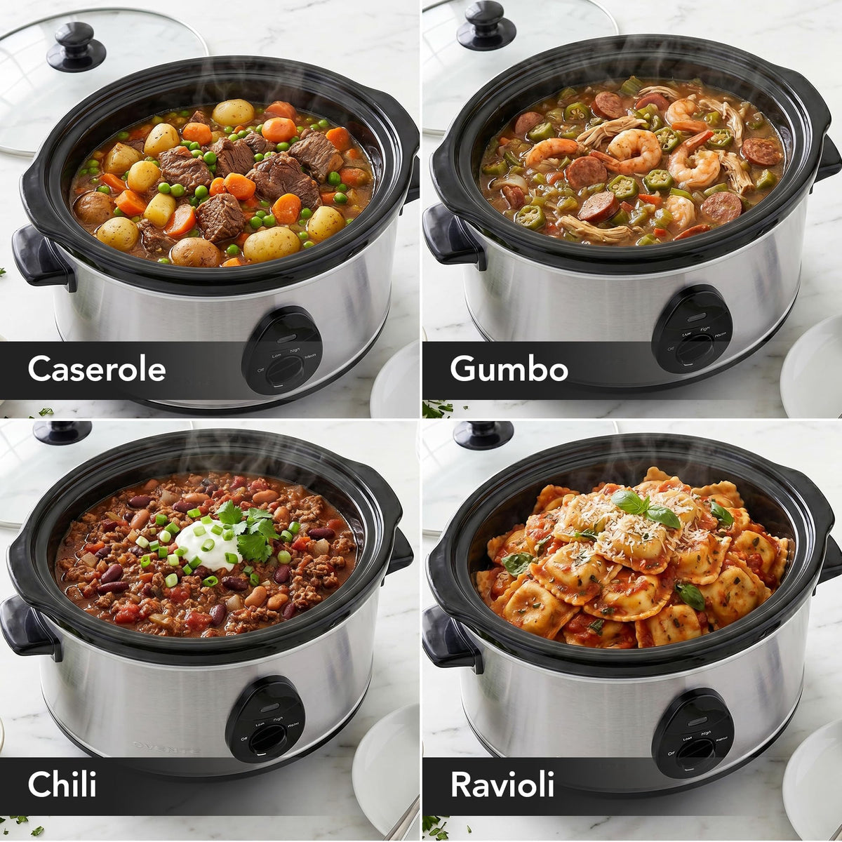 3.7 Qt Electric Slow Cooker C20380