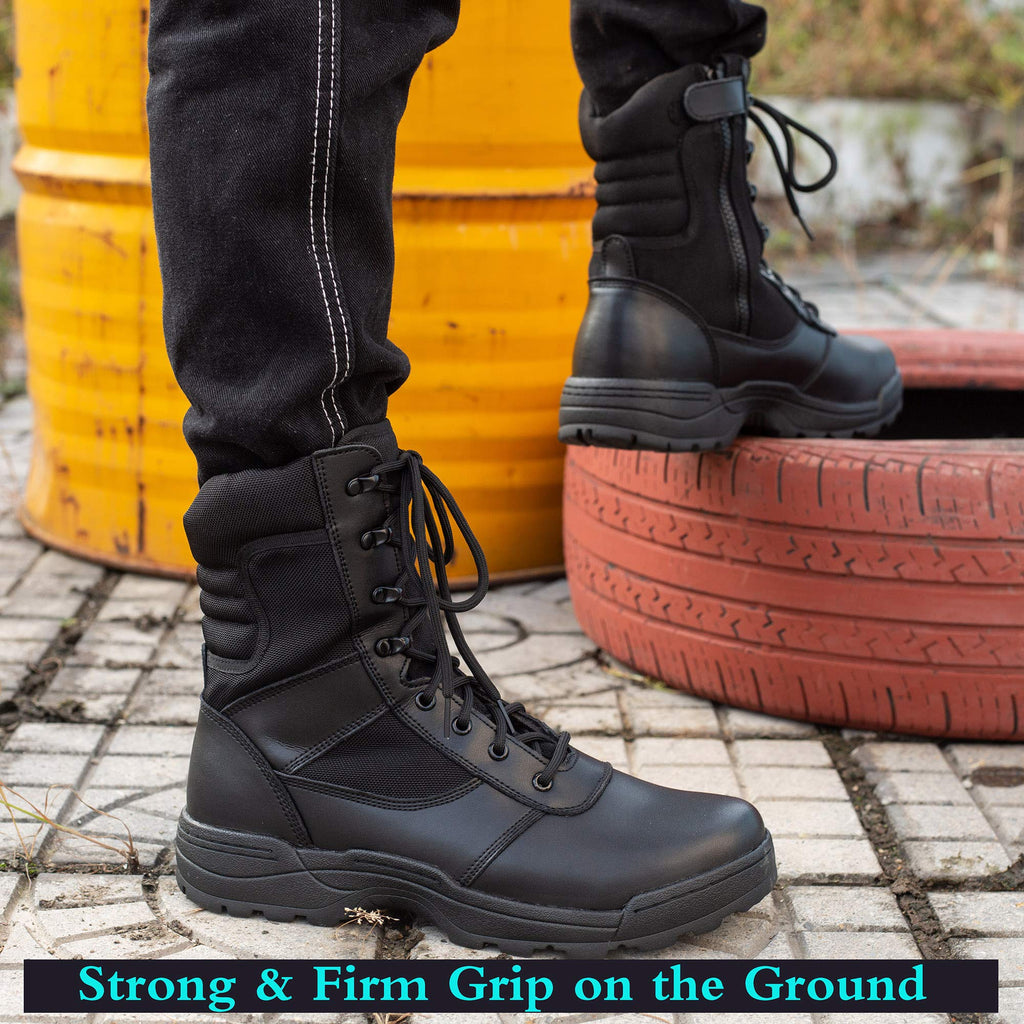 Men's Side Zipper Tactical Work Boots T6138