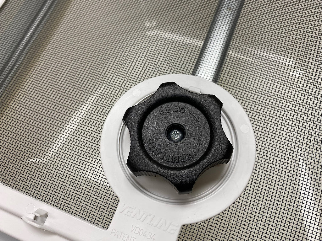 Non Powered RV Roof Vent White Lid H2581
